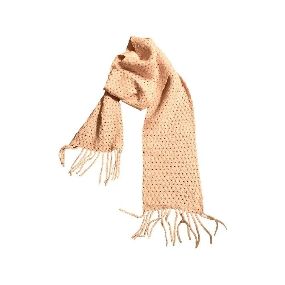 Banana Republic Factory knit fringe scarf